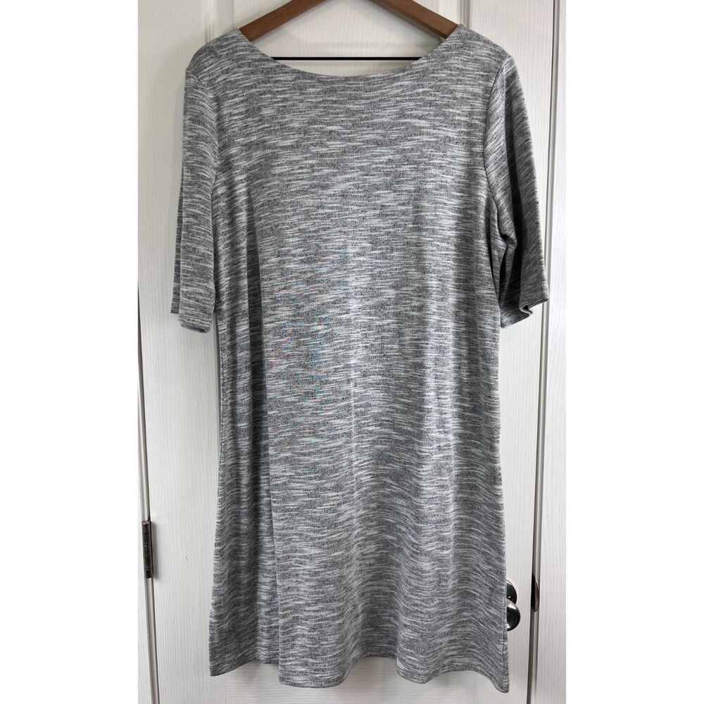 Faded Glory Women's Heather Gray Cotton Polyester Dress Size XL (16-18)